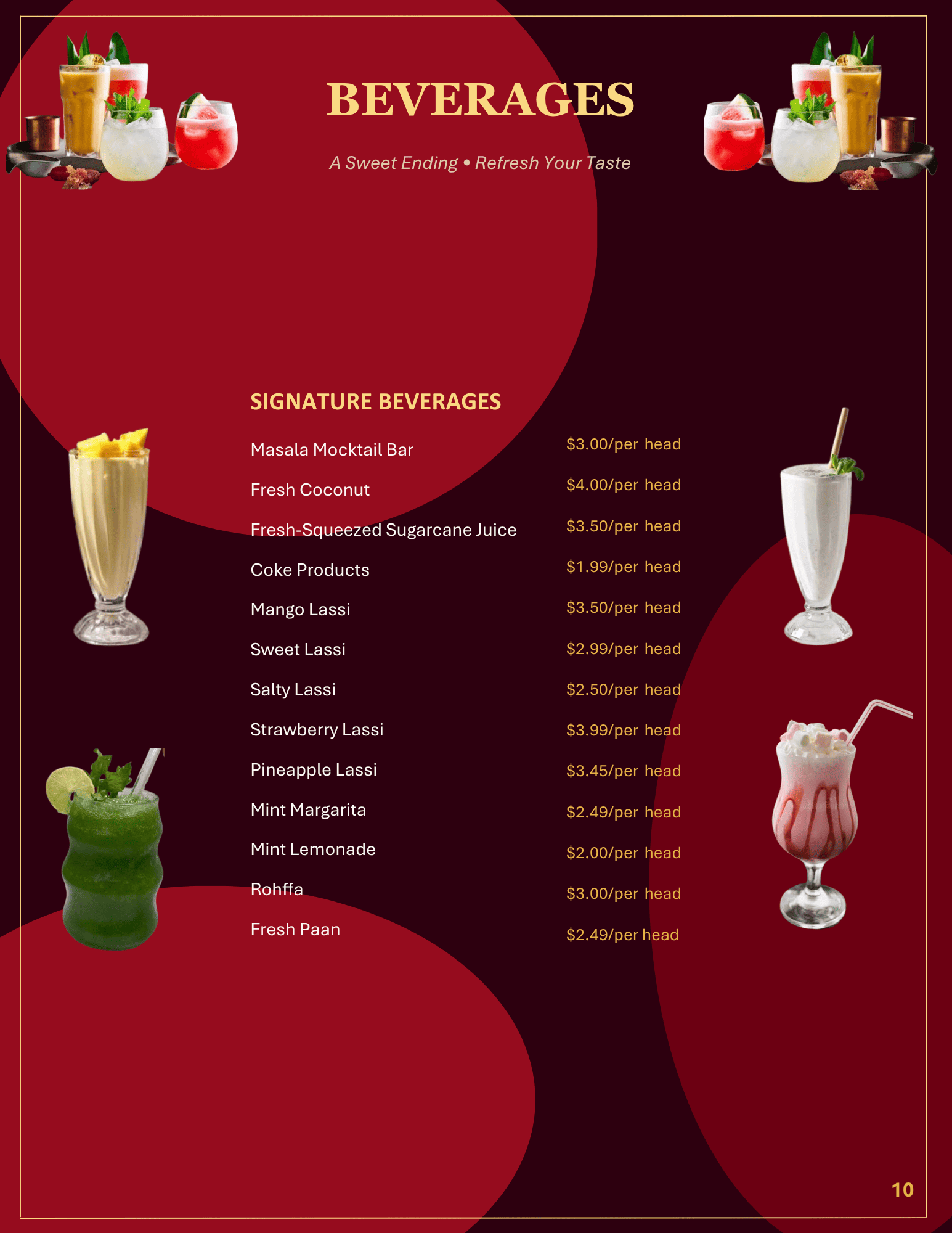 Signature Beverages & Mocktails